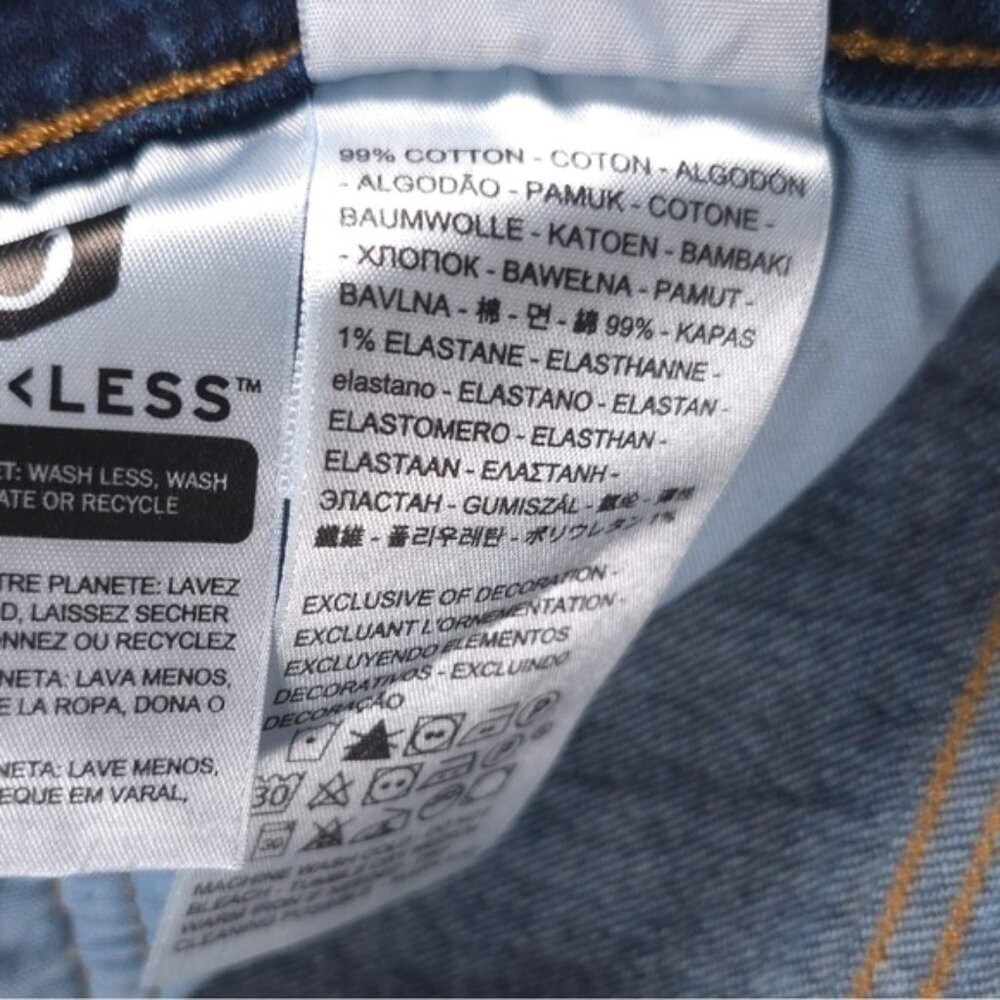 Levi’s 501 Button Fly Jeans Crop Semi Distressed 36200-0184 Size W31 L26 - Picture 12 of 13